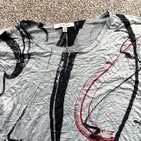 Lot of 4 Jess & Jane Tops Size Small Medium and XL Floral Geometric - Picture 2 of 6